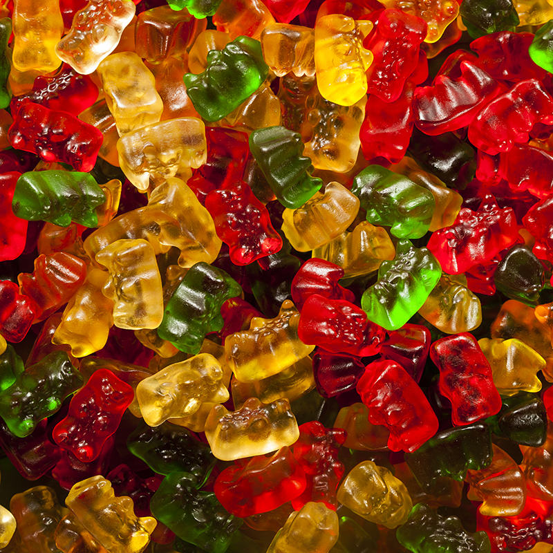 Colorful Fruity Gummy Bears